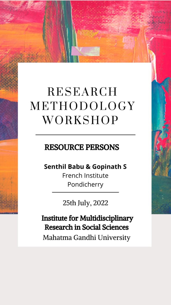 upcoming research methodology workshop 2022